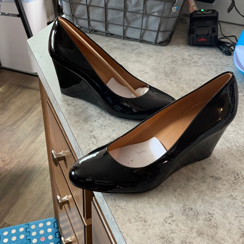 New, no box J Crew wedge heels